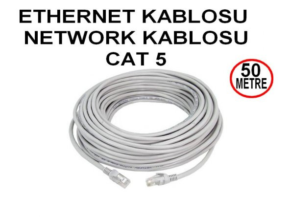 Ethernet Kablosu Cat5 50 Metre