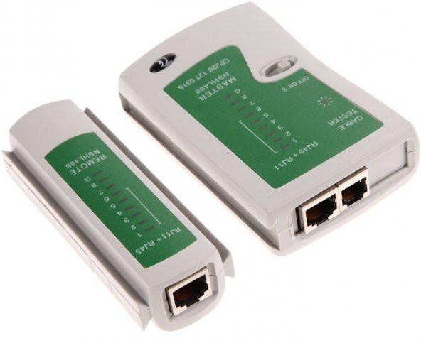 Network Tester Rj11 Rj45 4523A Ledli Test Cihazı Cat5 Cat6 Kontro