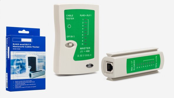 Rj11 Rj45 Cat5 Network Kablo Tester Test Kontrol Bağlantı Cihazı