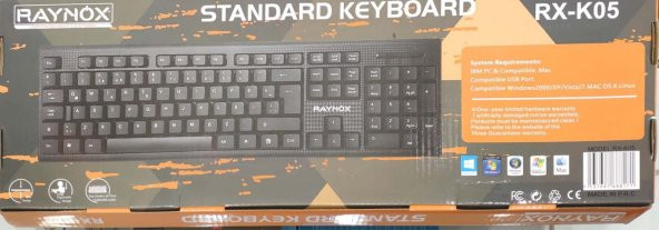 Raynox RX-K05 Usb Kablolu Standart Q Klavye