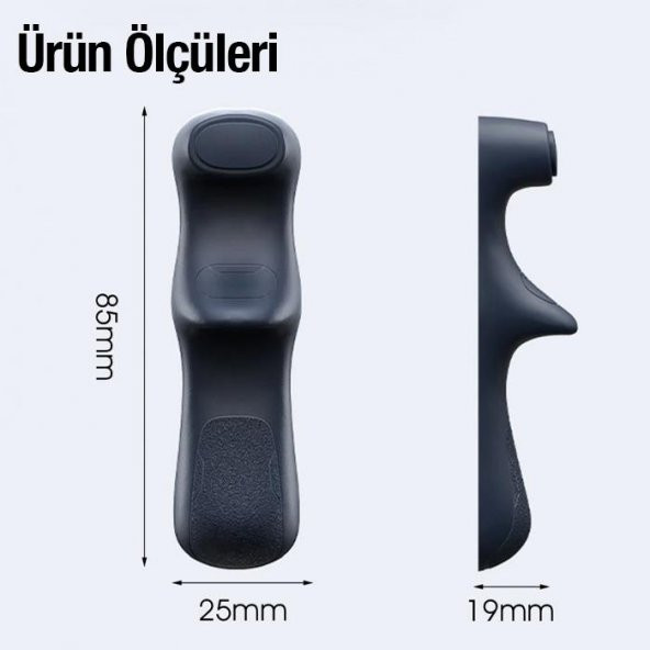 Coofbe Tüm Tabletlere Uyumlu 2 Adet Parmak Tutucu Oyun Kolu, Yapışkanlı Silikon Gamer Tablet Kolu - 5