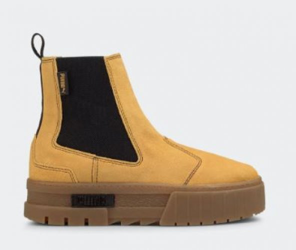 Puma Mayze Chelsea Suede Wn's Kadın Krem Günlük AYAKKABI- BOT 38282904 HARDAL RENGİ (B-203)