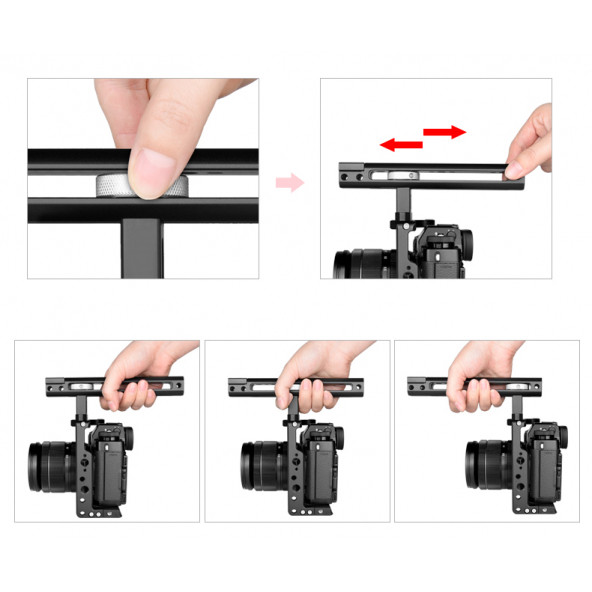 Ayex C19 Cage, Kamera Kafesi Fujifilm XT2, XT3 Uyumlu (Fujifilm XT2, XT3 İçin) - 7
