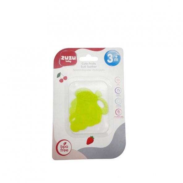 Zuzu Toys Bebekler İçin Sevimli Meyveler Diş Kaşıyıcı Renkli - 5