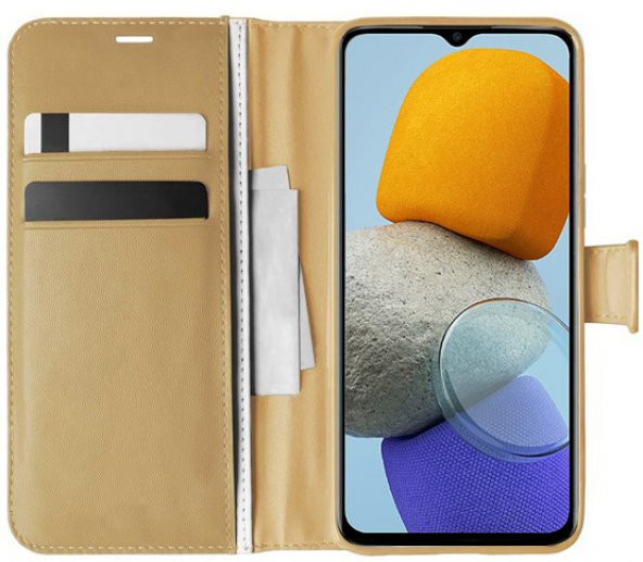 Samsung Galaxy M23 Kılıf Kar Deluxe Kapaklı Standlı Kartlıklı Korumalı - 3