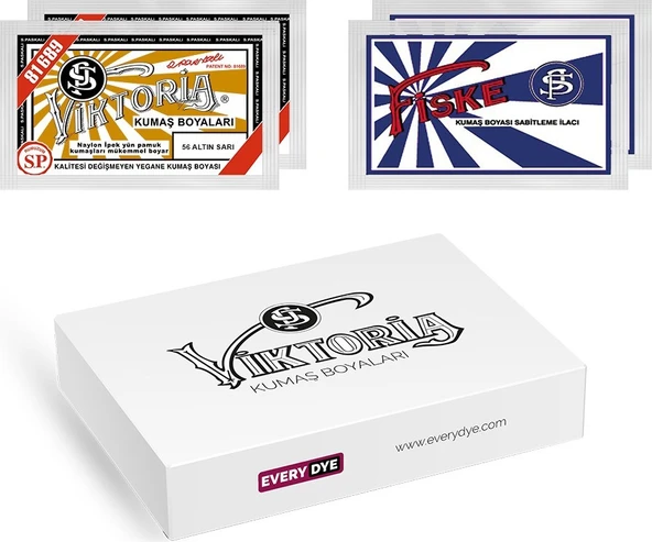 Viktoria Arkadaş Paket Altın Sarı Kumaş Boyası ürün görseli 1