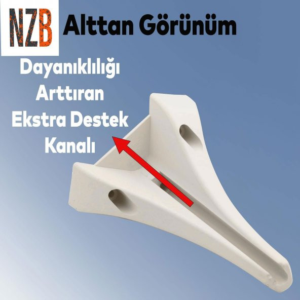 Lüks Mobilya Kanepe Sehpa TV Ünitesi Koltuk Puf Ayağı 20 cm Beyaz Baza Ayak - 5