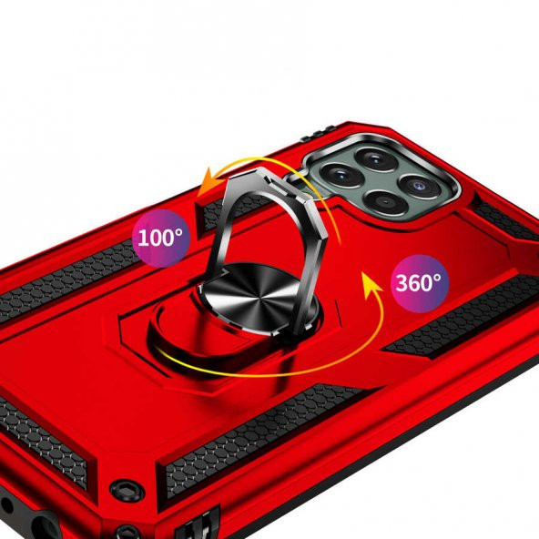 Samsung Galaxy M33 Kılıf Sofya Yüzüklü Standlı Silikon Kılıf - 4