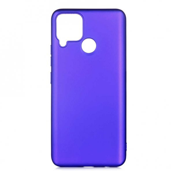 Realme C15 Kılıf Premium Rubber Renkli Silikon Kılıf - 7