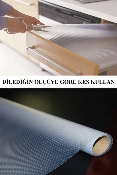 Eva Raflık Kaymaz Dolap İçi Çekmece Raf Örtüsü Kaydırmaz 45 cm X 10 Metre - 2