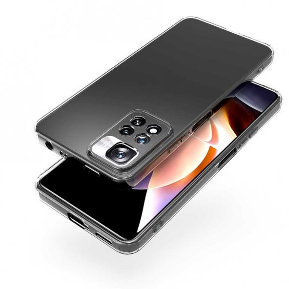 Xiaomi Redmi Note 11 Pro Kılıf Lüx Şeffaf Silikon Kılıf - 4