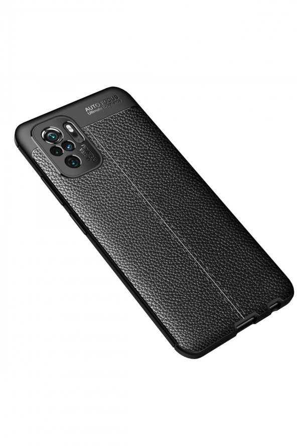 Xiaomi Redmi Note 10S Kılıf Focus Derili Silikon Kılıf - 2