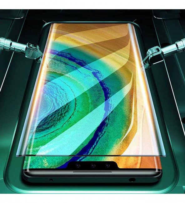 iPhone 8 Plus Full Kaplayan Polymer Nano Ekran Koruyucu - Beyaz