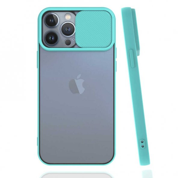 iPhone 13 Pro Max Kılıf Palm Buzlu Kamera Korumalı Silikon Kılıf - 8