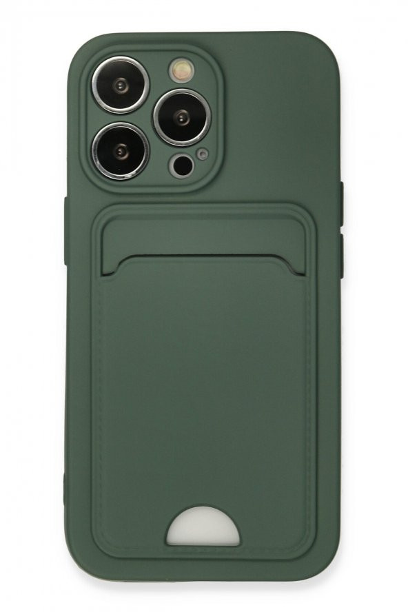 iPhone 13 Pro Kılıf Kelvin Kartvizitli Şık Silikon Kılıf - 4