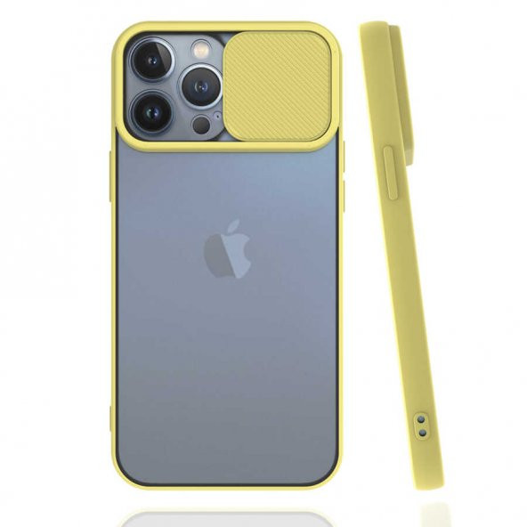 iPhone 13 Pro Max Kılıf Palm Buzlu Kamera Korumalı Silikon Kılıf - 7