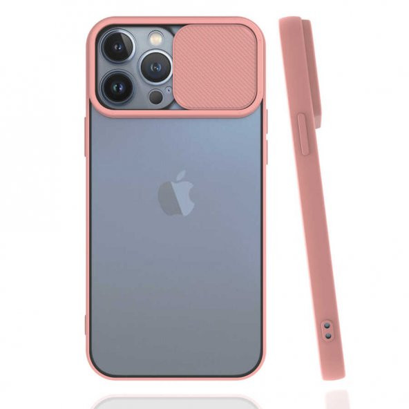 iPhone 13 Pro Max Kılıf Palm Buzlu Kamera Korumalı Silikon Kılıf - 9