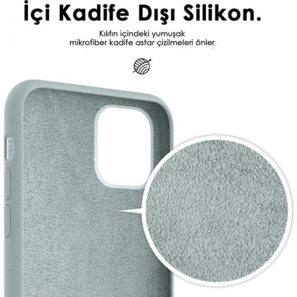iPhone 13 Mini Kılıf Nano İçi Kadife Lansman Silikon Kılıf - 5