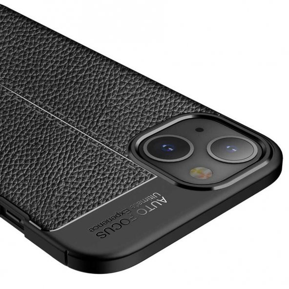 iPhone 13 Kılıf Focus Derili Kamera Korumalı Kılıf - 9