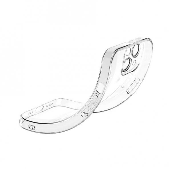 iPhone 13 Mini Kılıf Lüx Kamera Korumalı Şeffaf Silikon Kılıf - 3