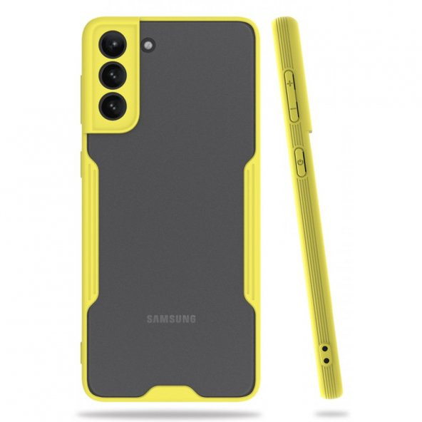 Samsung Galaxy S21 Plus Kılıf Platin Kamera Koruma Silikon Kılıf - 2
