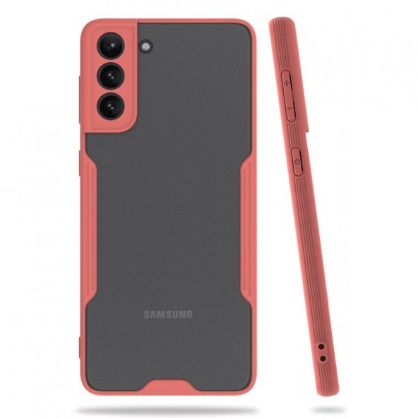 Samsung Galaxy S21 Plus Kılıf Platin Kamera Koruma Silikon Kılıf - 4