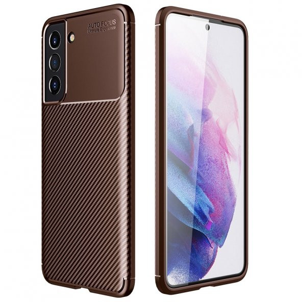 Samsung Galaxy S21 FE Kılıf Focus Karbon Kamera Korumalı Kılıf - 4