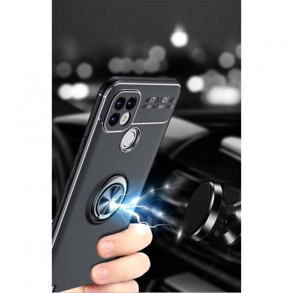 Realme C21 Kılıf Range Yüzüklü Kamera Korumalı Kılıf - 3