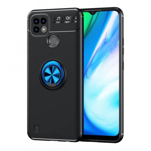 Realme C21 Kılıf Range Yüzüklü Kamera Korumalı Kılıf - 6