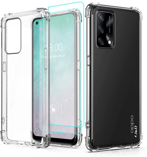 Oppo A74 4G Kılıf Olex TPU Antishock Şeffaf Silikon Kılıf