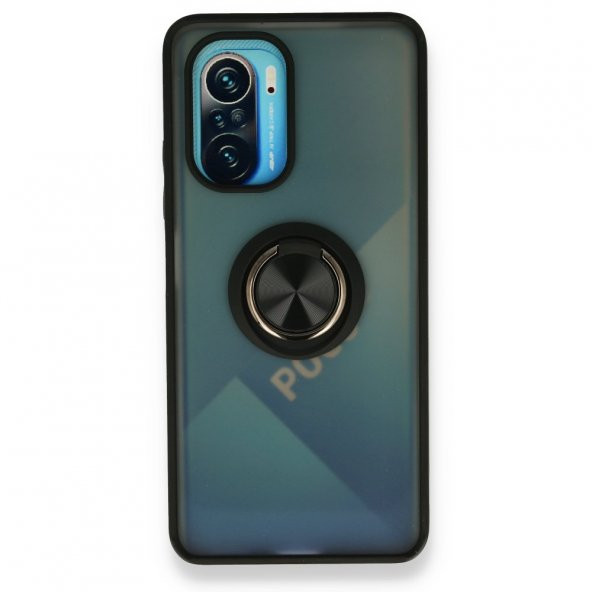 Xiaomi Mi 11i Kılıf Montreal Yüzüklü Standlı Silikon Kılıf