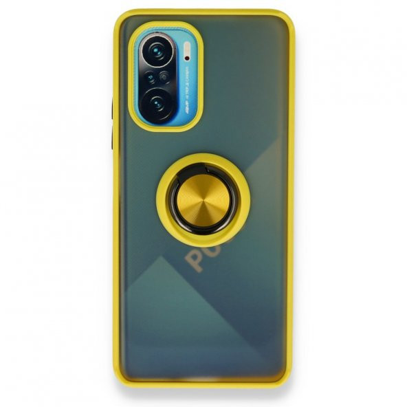 Xiaomi Mi 11i Kılıf Montreal Yüzüklü Standlı Silikon Kılıf - 2