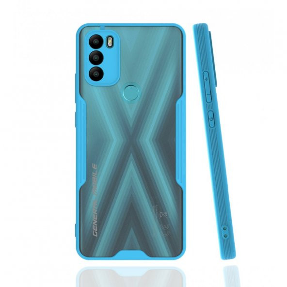 General Mobile GM 21 Plus Kılıf Platin Renkli Şık Silikon Kılıf - 5
