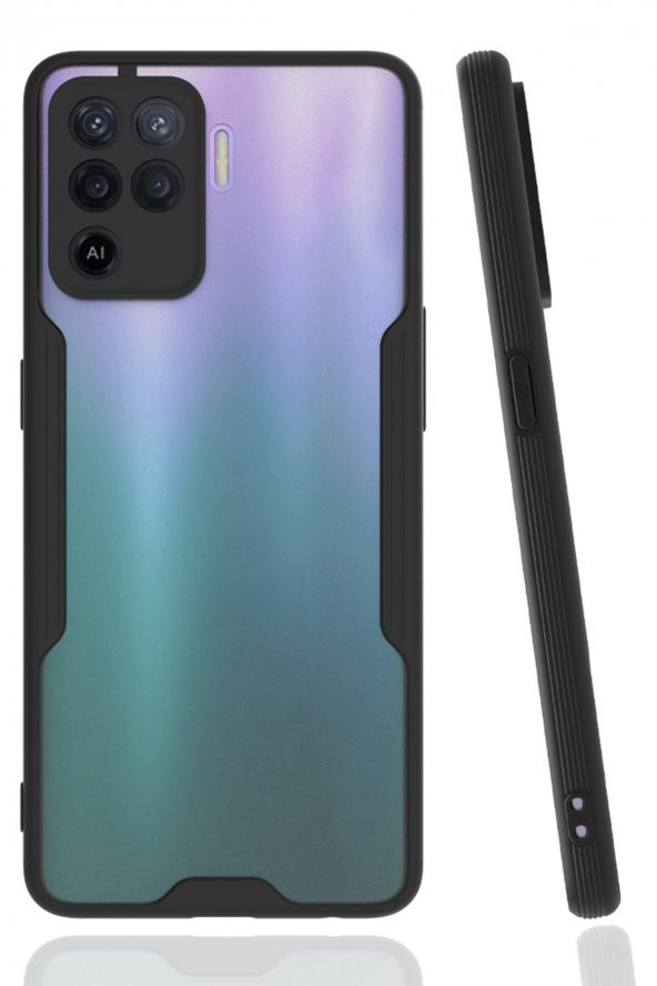 Oppo Reno 5 Lite Kılıf Platin Renkli Silikon Kılıf