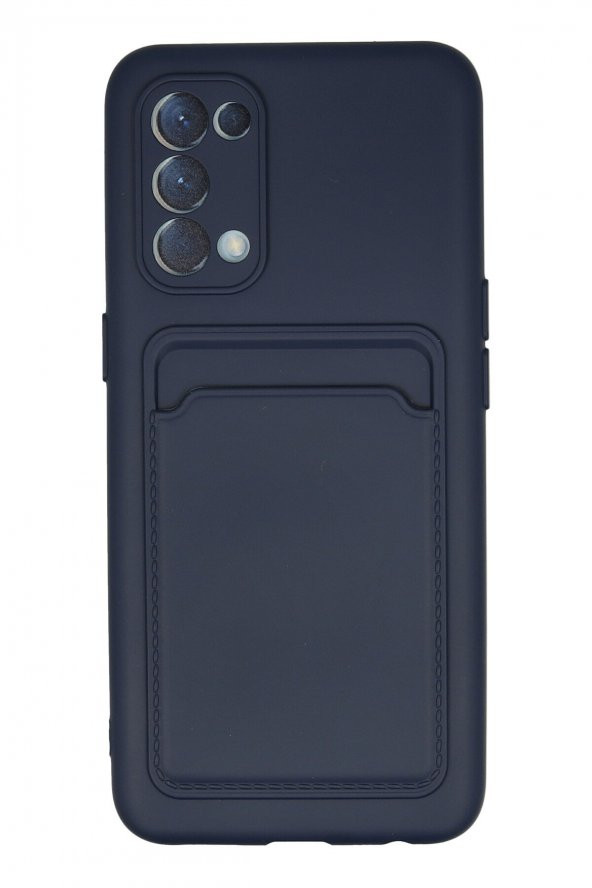 Oppo Reno 5 Kılıf Kelvin Kartvizitli Şık Silikon Kılıf - 3