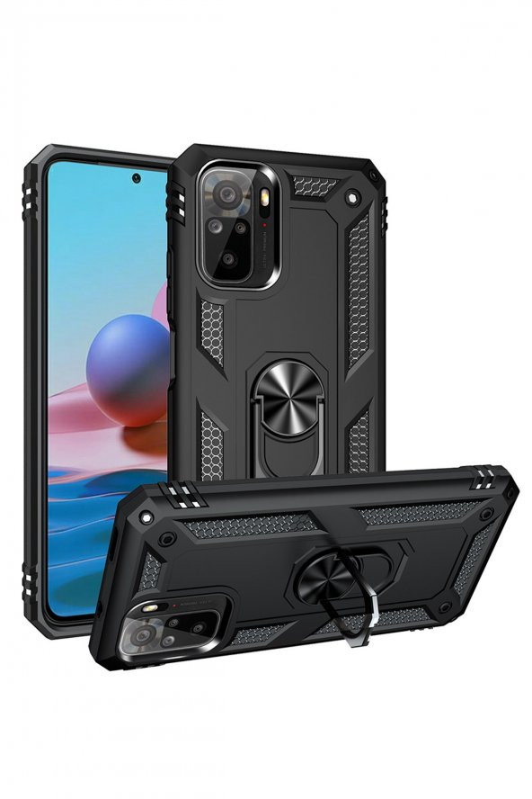 Xiaomi Redmi Note 10S Kılıf Sofya Yüzüklü Silikon Kılıf