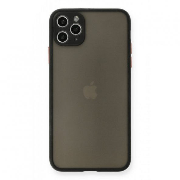 Apple iPhone 11 Pro Max Kılıf Arkası Buzlu Montreal Silikon Kapak - 6