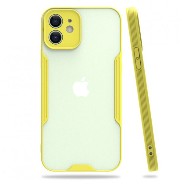 Apple iPhone 12 Kılıf Platin Tam Koruma Şık Silikon Kapak - 7