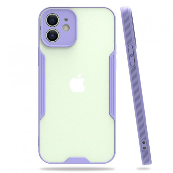 Apple iPhone 12 Kılıf Platin Tam Koruma Şık Silikon Kapak - 5