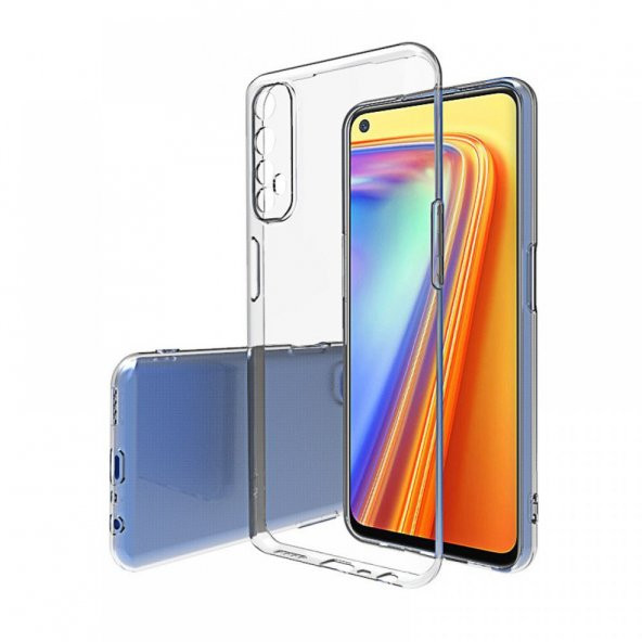 Realme 7 Pro Kılıf Lüx Şeffaf Silikon Kılıf Yüksek Koruma