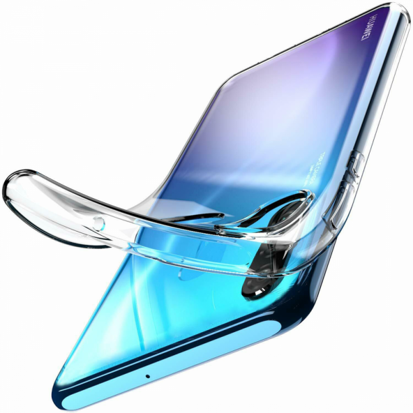 Huawei P30 Lite Kılıf Lüx Kamera Korumalı Şeffaf Silikon Kılıf - 2
