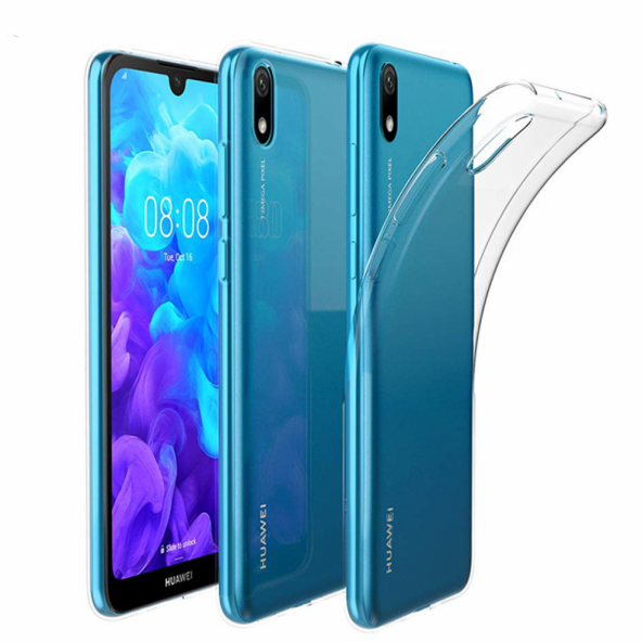 Huawei Y5 2019 Kılıf Lüx Kamera Korumalı Şeffaf Silikon Kılıf - 2