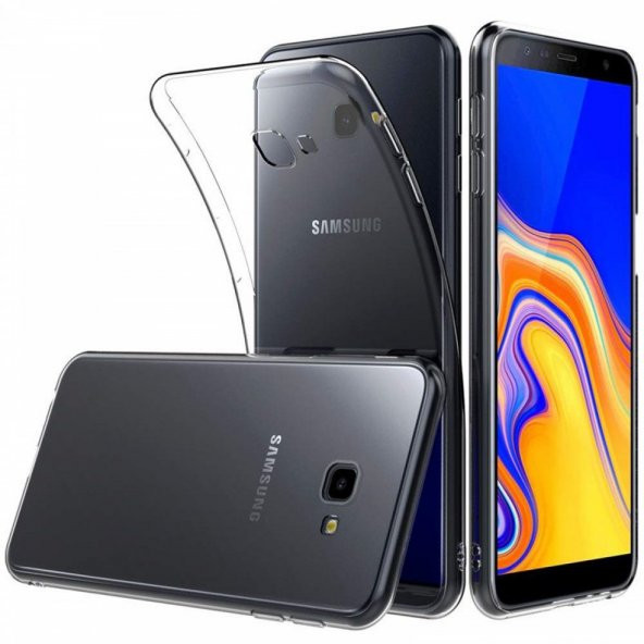 Samsung Galaxy J4 Plus Kılıf Lüx Şeffaf Silikon Kılıf