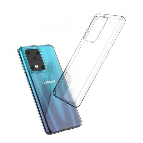 Samsung Galaxy S20 Ultra Kılıf Lüx Şeffaf Silikon Kılıf - 2