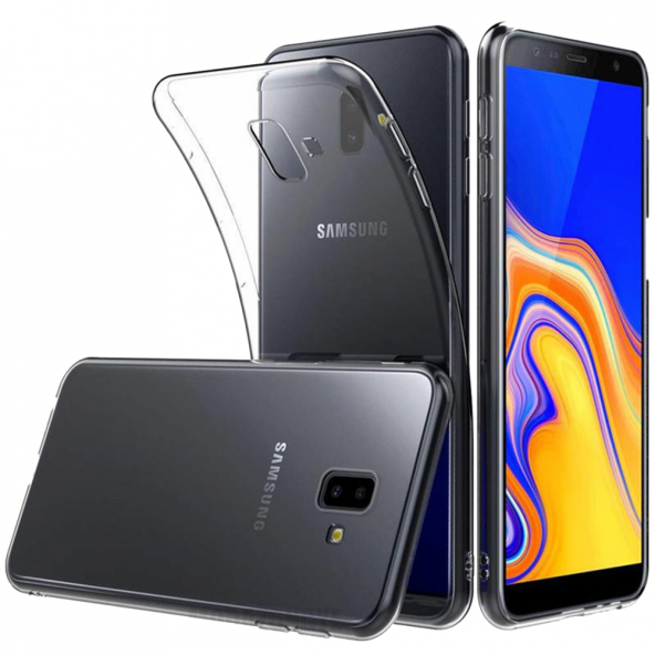 Samsung Galaxy J6 Plus Kılıf Lüx Şeffaf Silikon Kılıf