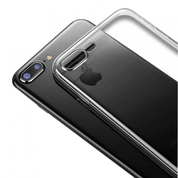 Apple iPhone 8 Plus Kılıf Lüx Şeffaf Silikon Kılıf - 2