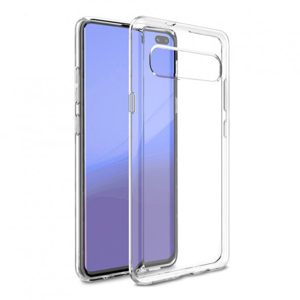 Samsung Galaxy S10 Kılıf Lüx Kamera Korumalı Şeffaf Silikon Kılıf