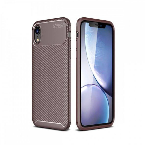 iPhone XR Kılıf Focus Karbon Silikon Kılıf Esnek Kapak - 2