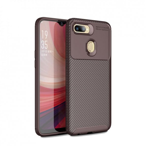 Oppo AX7 Kılıf Focus Karbon Silikon Kılıf Esnek Kapak - 2