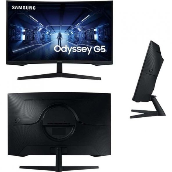Samsung LC27G55TQBUXUF, Odyssey G5 27" 1ms, 144Hz, 2k Quad Hd, Dp, Hdmı, Usb, Va Led, HDR10 1000R, Curved, Monitör - 5